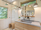 Scandinavian Bathroom by Align Design LLC