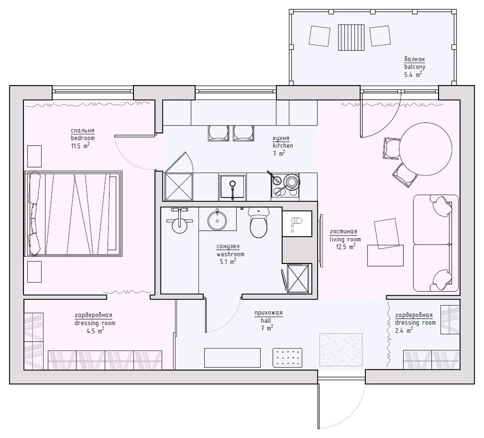 Квартира для калифорнийского хипстера/Apartment for a Californian hipster