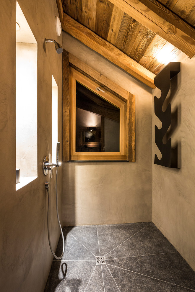 This is an example of a country bathroom in Grenoble.