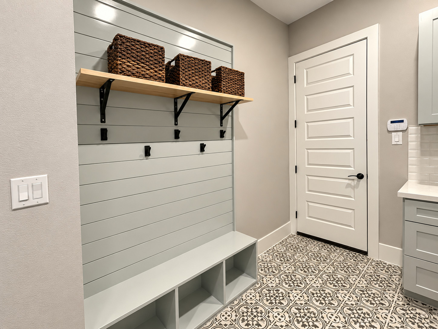Custom Laundry Room and Mudroom