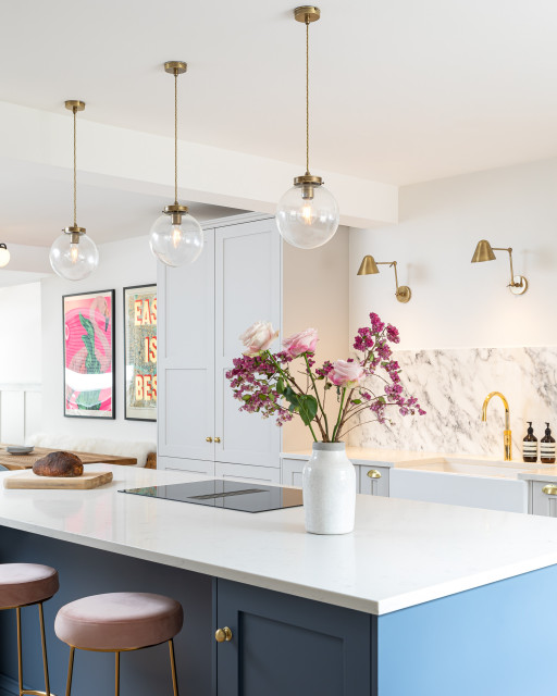 Open Plan Kitchen Diner Living Room Contemporary Kitchen London by John Lewis of