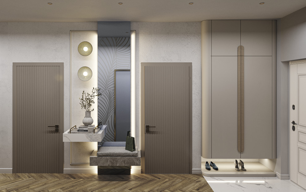 Проект 3-х комнатной квартиры THE WHITE SAVANNAH