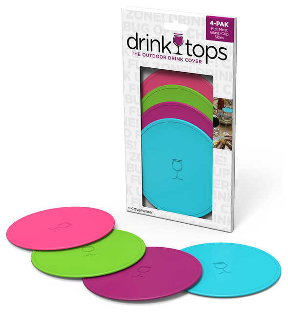 Drinktops Mod Outdoor Drink Cover Set Of 4 Contemporary Drinktops Mod Outdoor Drink Cover Set Of 4