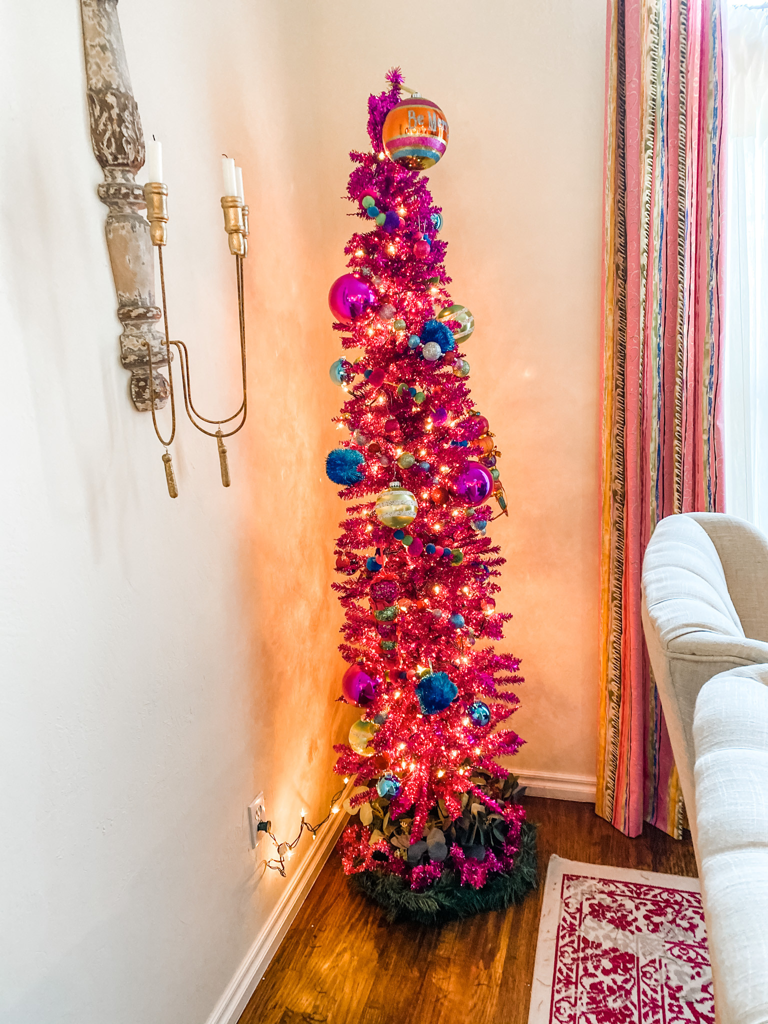 Pink Christmas Home Decor