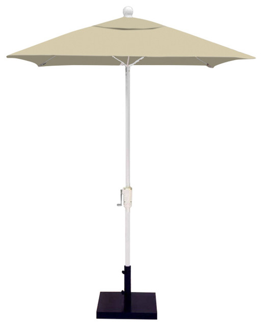 Luxe Shade Panama Square 5 5 Market Patio Umbrella Contemporary Outdoor Umbrellas By Frontera Furniture