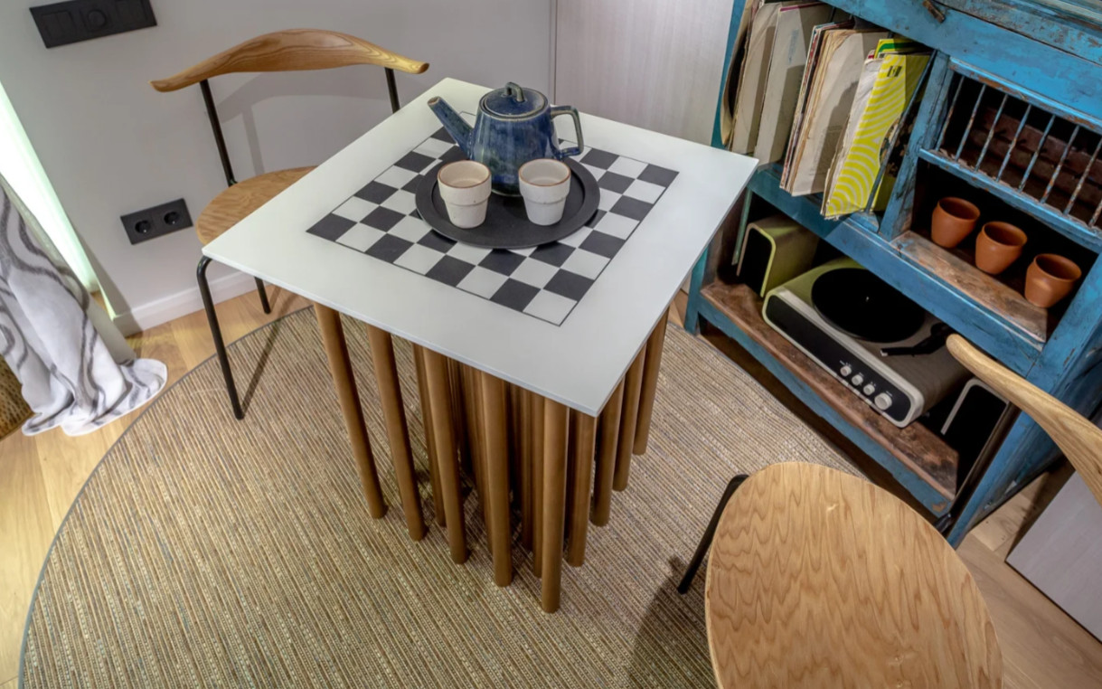 Циновки в гостиную загородного дома в стиле авангард