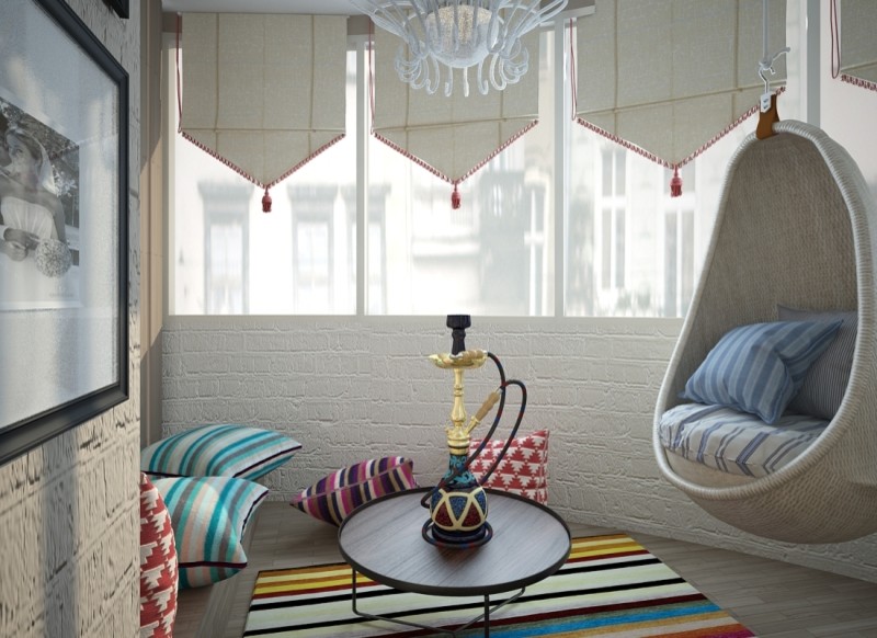 Дизайн интерьера балкона