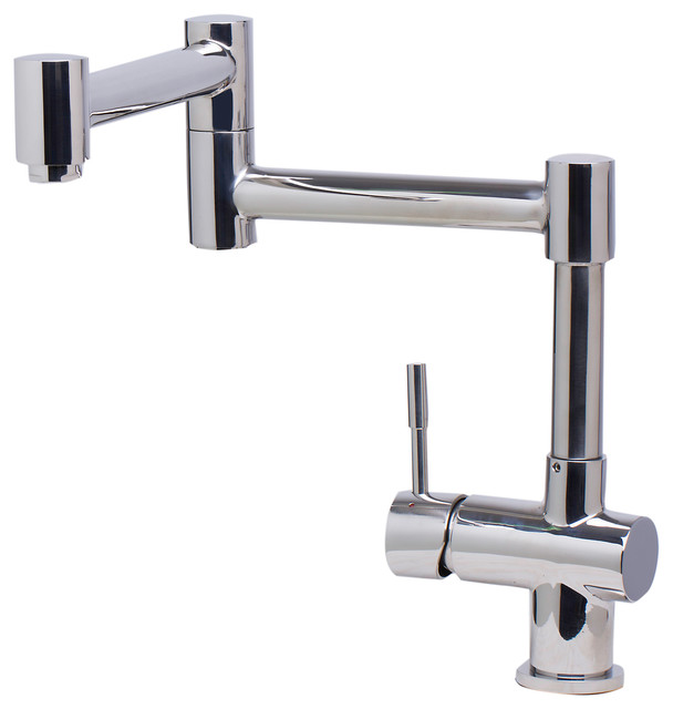 Alfi Brand Ab2038 Pss Polished Stainless Steel Retractable Kitchen Faucet
