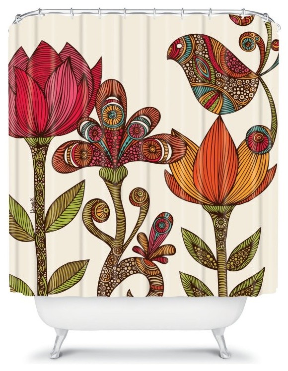 DENY Designs Valentina Ramos Garden Flowers Shower Curtain Multicolor - 13486-SH
