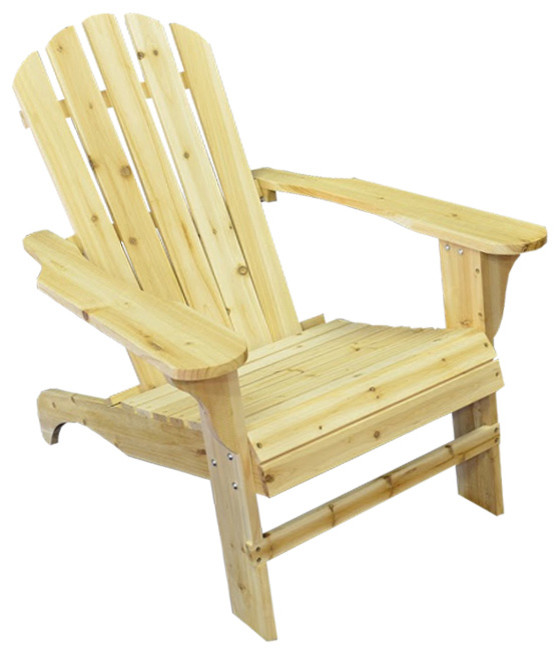 Natural Wood Adirondack Chair