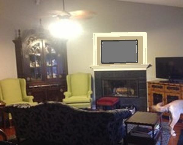 Tv Above Fireplace Build Over Wall Arch Niche Add Molding Los
