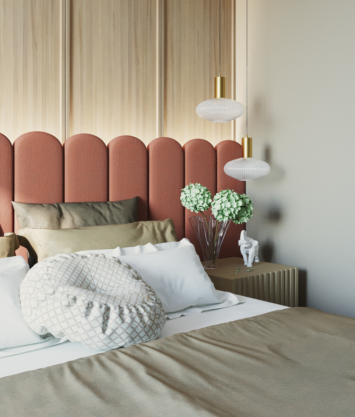 Спальная комната в ЖК Баухаус