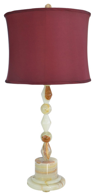 31.5" Tall Onyx Table Lamp "Messier", Chartreuse