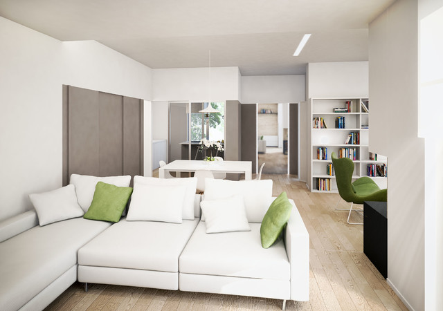 Idee - Rendering contemporary-vardagsrum