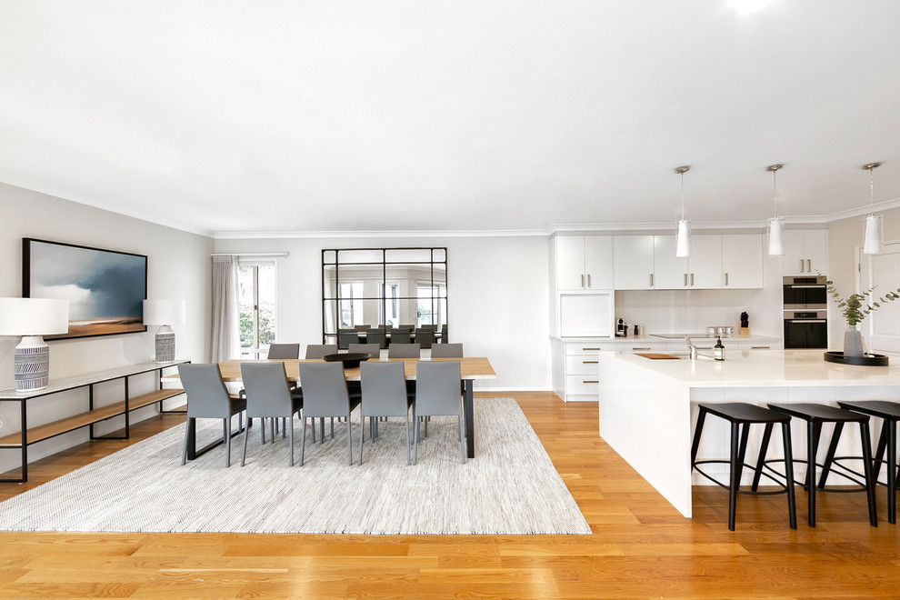 Inspiration for a contemporary dining room in Other.