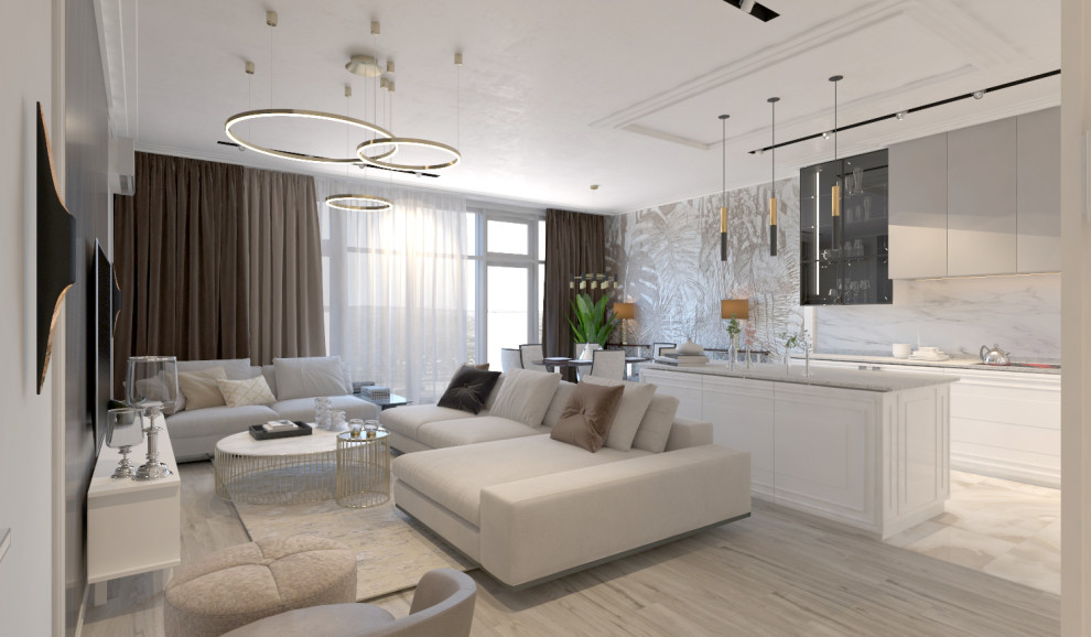 Проект интерьера квартиры в жк "Адмирал" г.Ростов-на-Дону