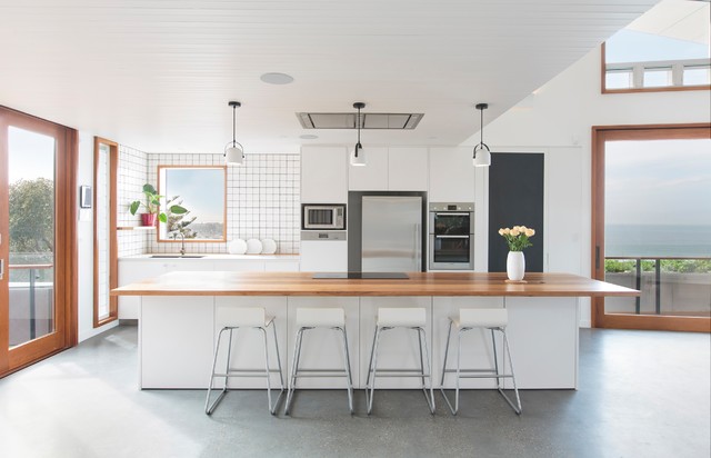 Beach Style Kitchen costero-cocina