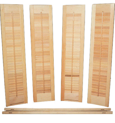 Interior Shutter Kit, Unfinished Wood
