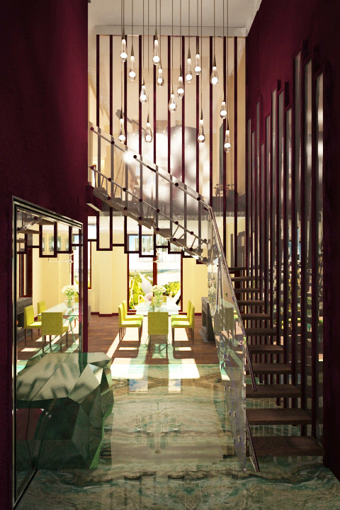 Дизайн двухэтажного пентхауза в ЖК "Алые паруса"