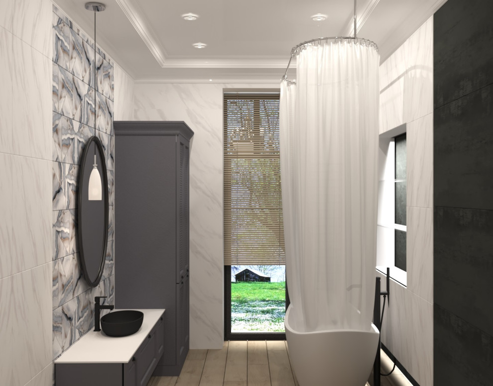 Небольшой частный дом в стиле неоклассика