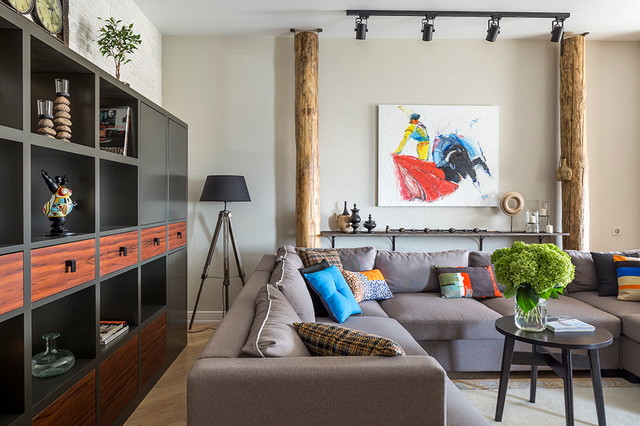 Loft eklektisk-dagligstue