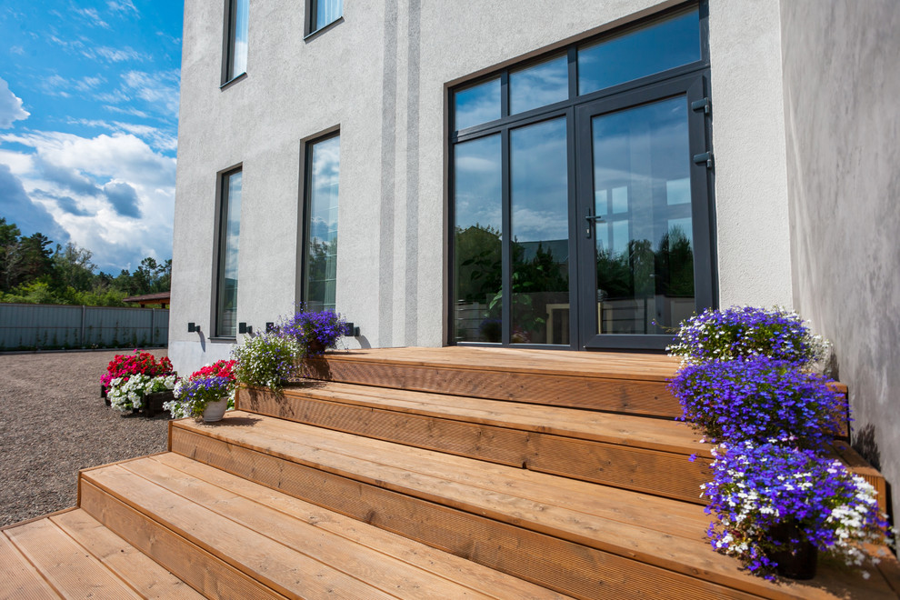 Современный проект с эксплуатируемой кровлей