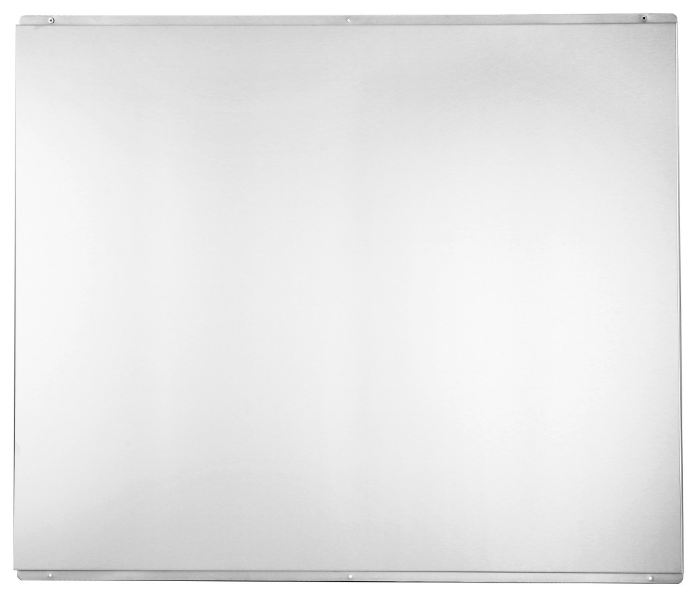 Ancona 36" Stainless Steel Backsplash Contemporary Kitchen