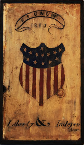 Vintage Signs Americana Distressed Natural Wood Patriotic Sign