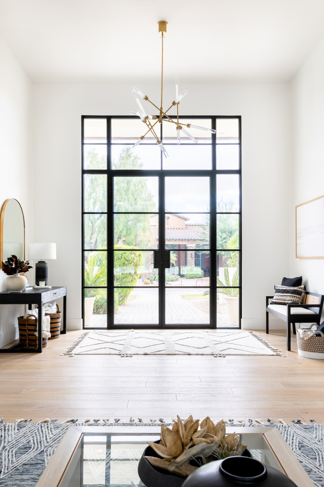 Entryway - transitional entryway idea in Phoenix