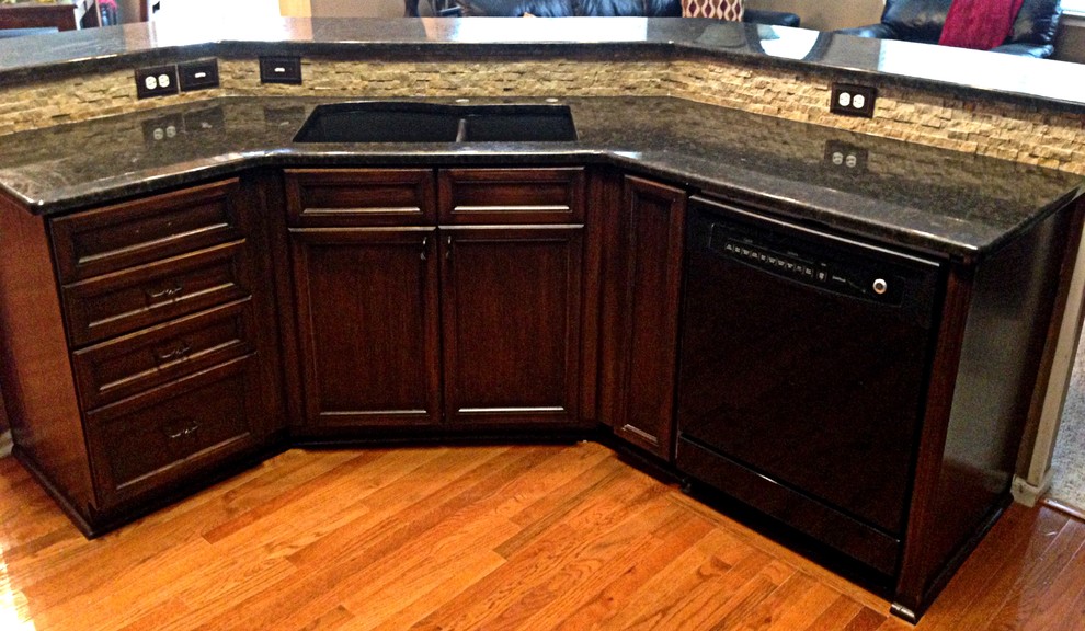Coffee Brown Granite Transitional Kitchen Kansas City By