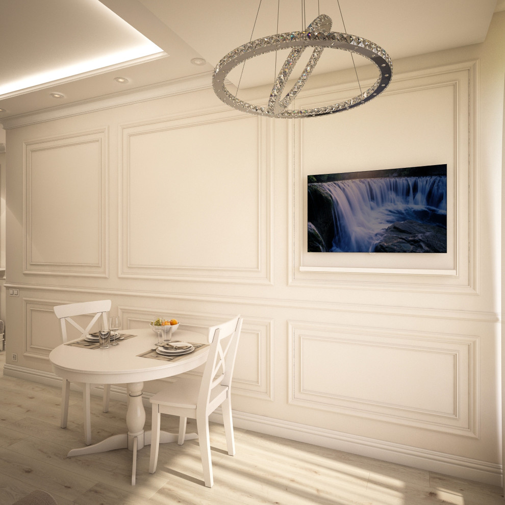 Светлая однокомнатная квартира в неоклассическом стиле