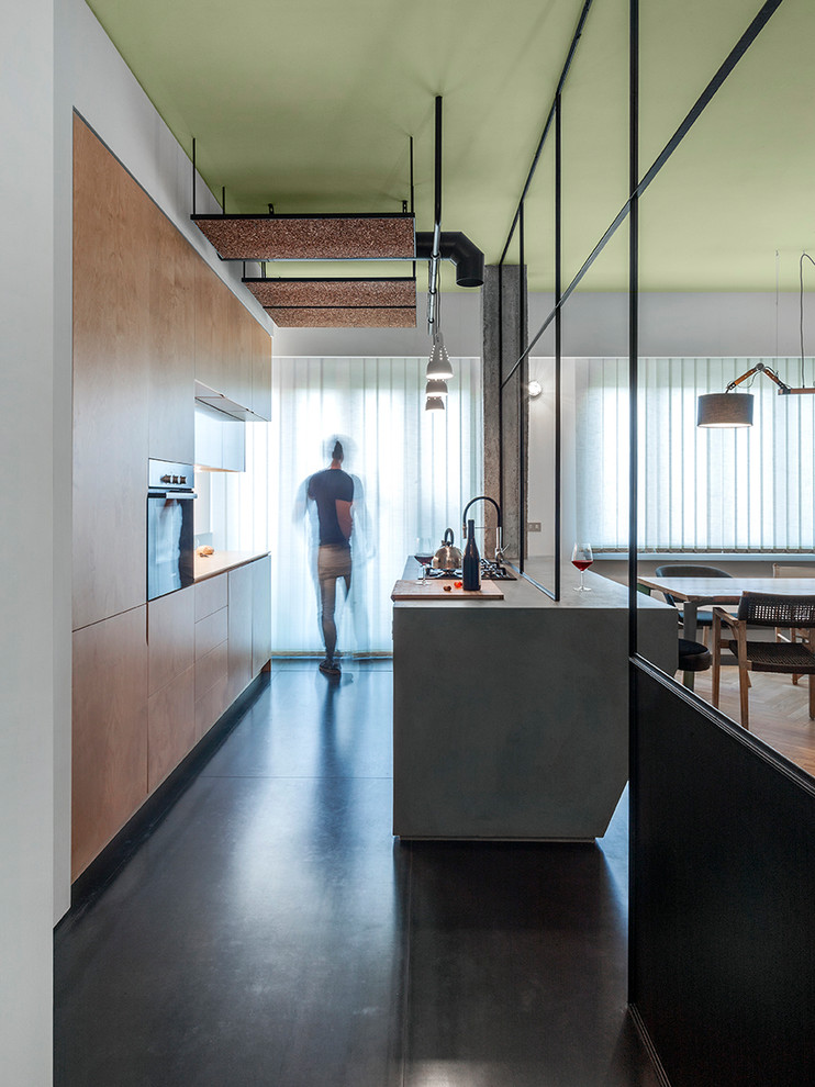Design ideas for a contemporary kitchen in Turin.