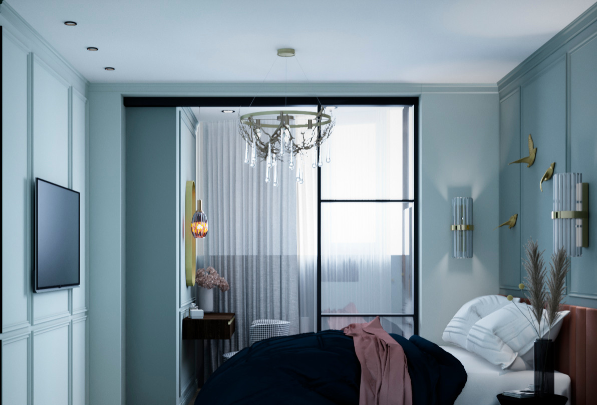 Буржуазная Эклектика в ЖК Крылья. 2к.кв. - 55 метров