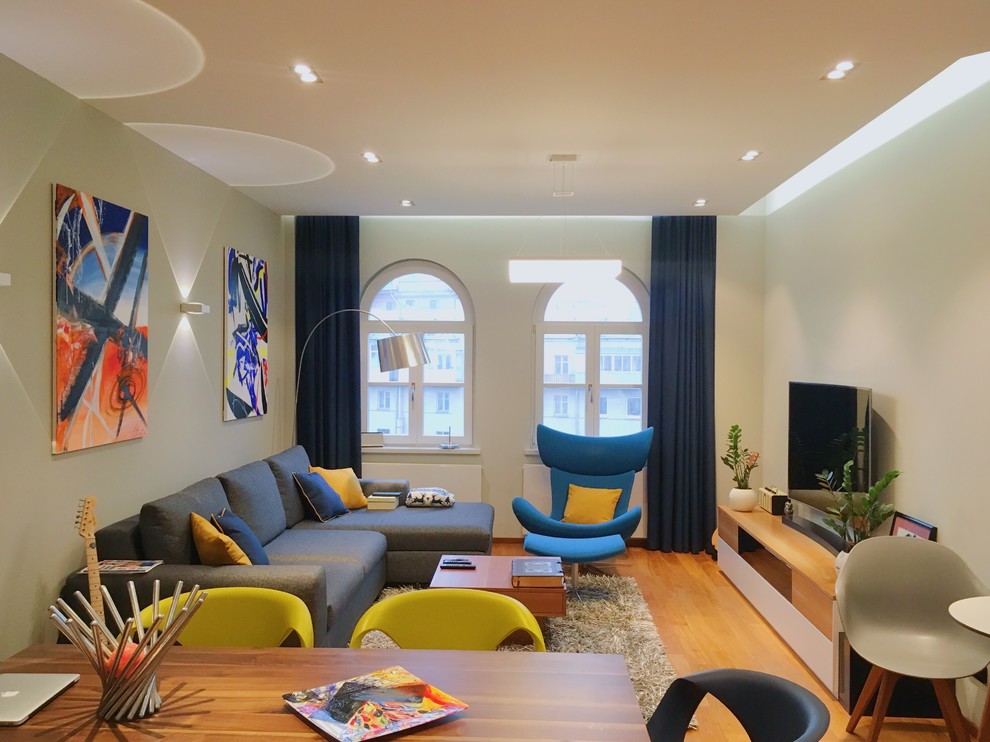 Текстиль в яркой квартире ЖК Итальянский Квартал