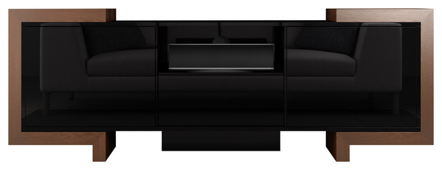 Francis Modern Media Console Tv Stand High Gloss Black Lacquer Francis Modern Media Console Tv Stand High Gloss Black Lacquer