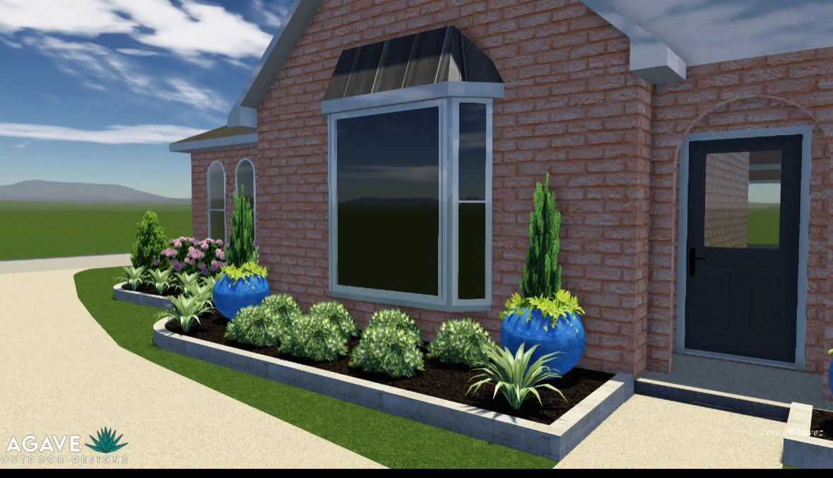 Front yard makeover at Durban Dr!