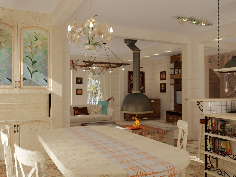 Дизайн-проект дома в стиле кантри