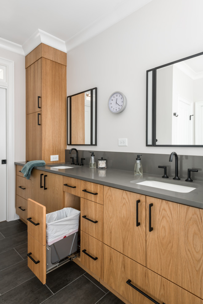 Inspiration for a contemporary bathroom remodel in Atlanta