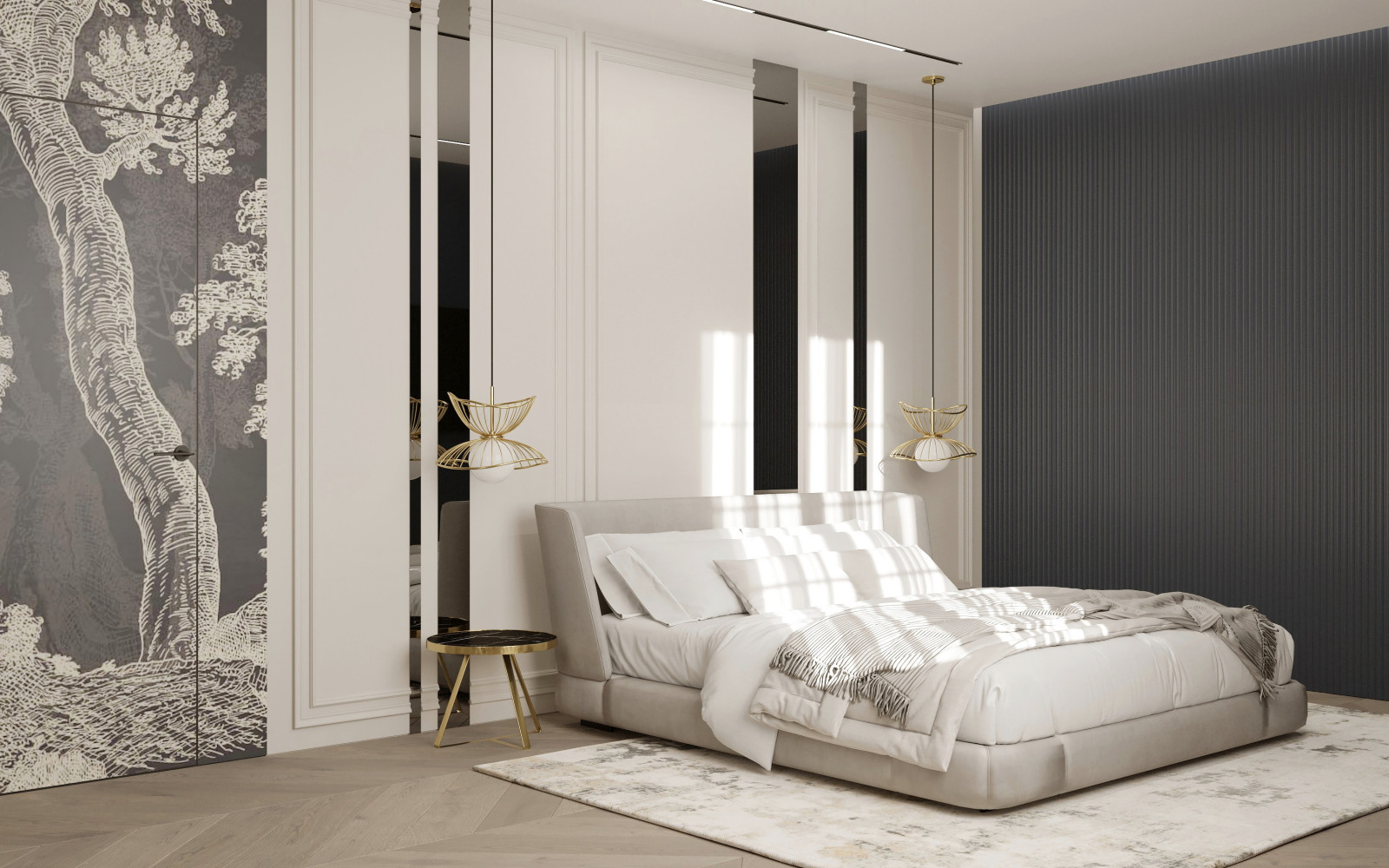 Проект гостевой комнаты в трехэтажном доме на улице Красная в городе Калининград