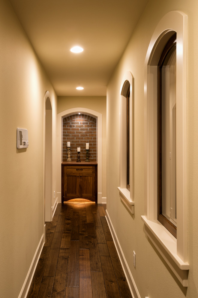 Example of a transitional wine cellar design in Seattle