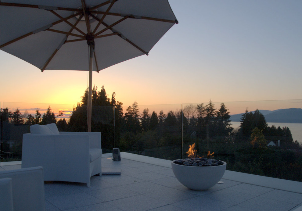 Solus Decor Hemi Fire Pit - Contemporary - Balcony - Other ...