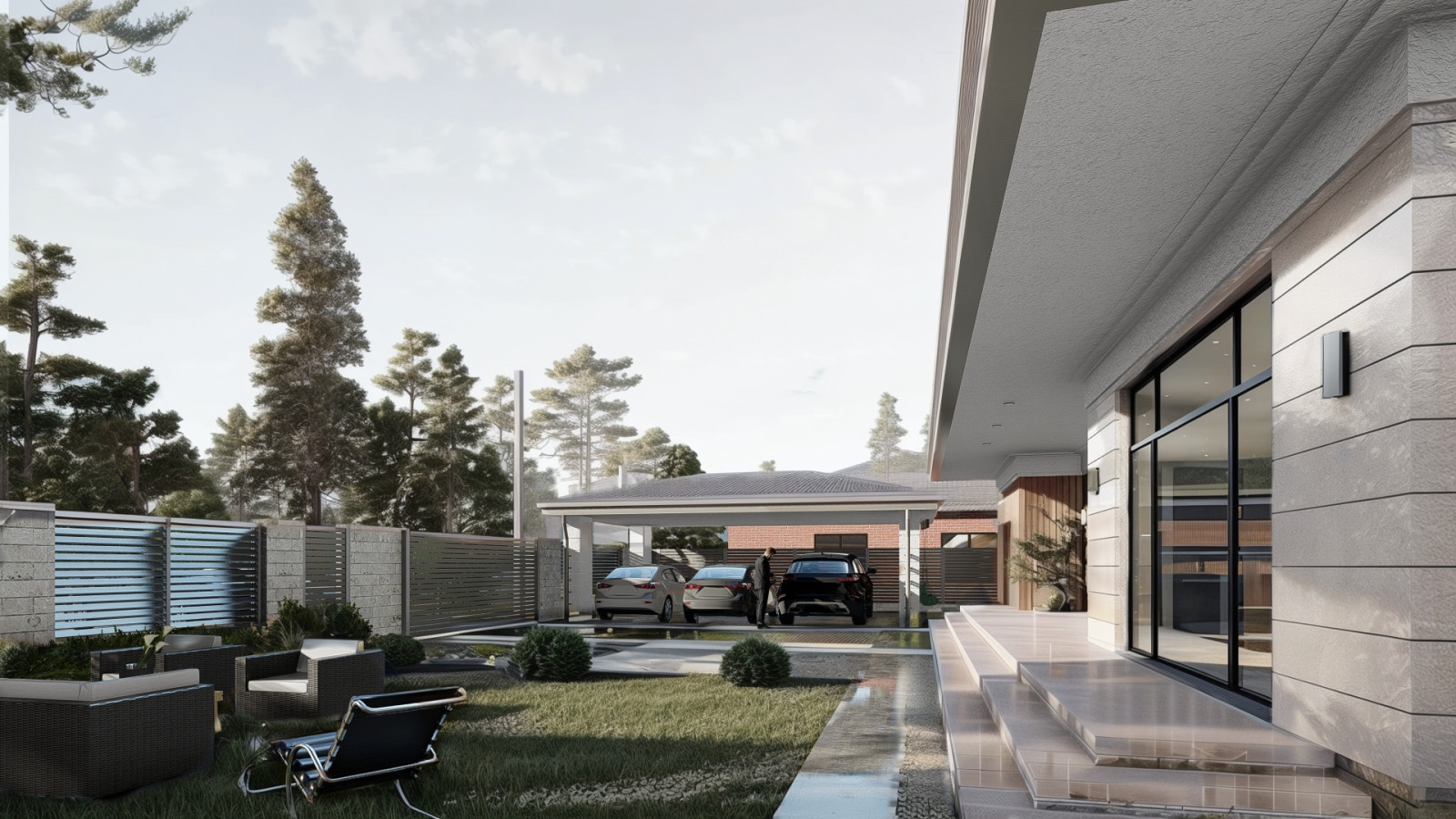 Одноэтажный дом на 190 кв.м.