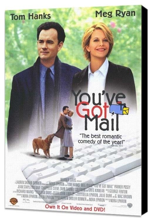 You've Got Mail 11 x 17 Movie Poster - Style B - Museum Wrapped Canvas