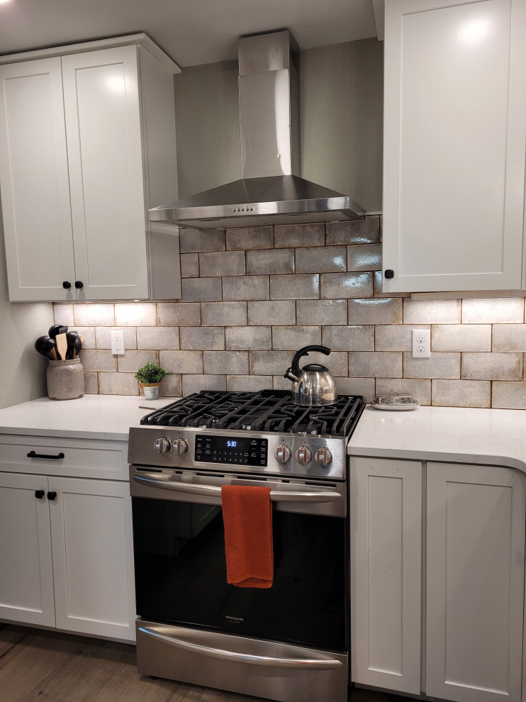 Example of a mountain style kitchen design in Seattle
