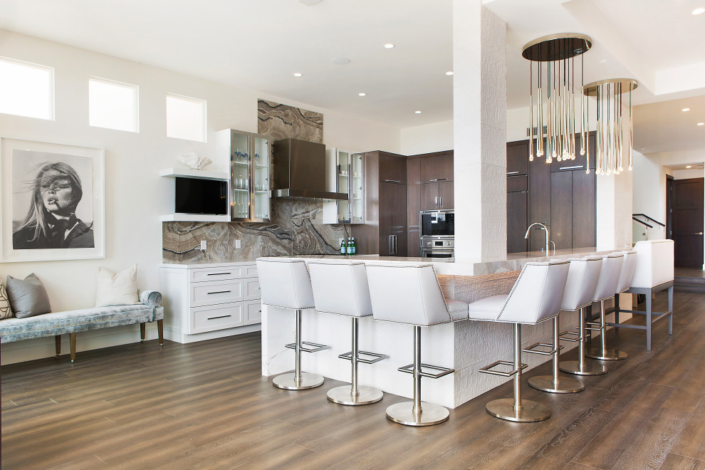 Inspiration for a transitional kitchen remodel in Orange County