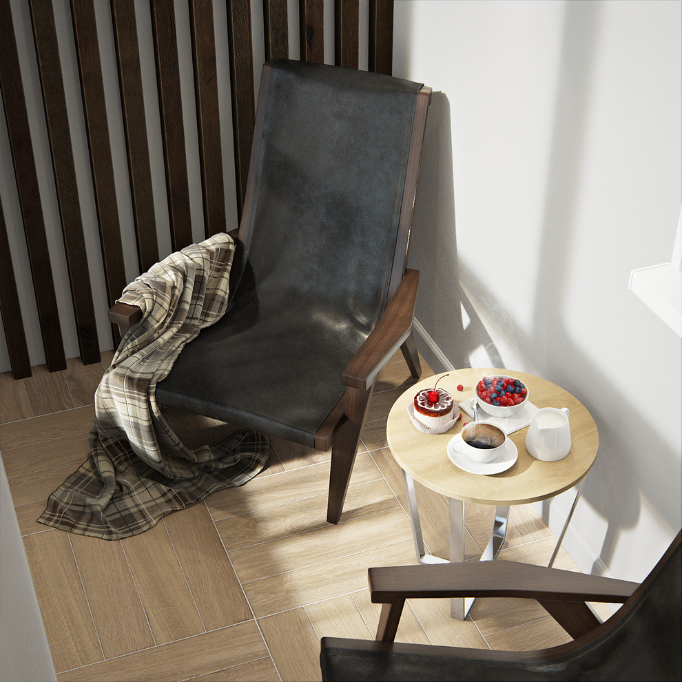 Лоджия с панорамными  окнами на 18 этаже