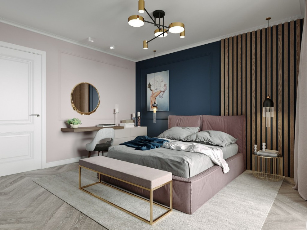 Дизайн интерьера квартиры в современном стиле в ЖК «Царская столица», 107 кв.м.