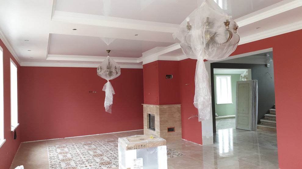 Отделка загородного дома Петродворец