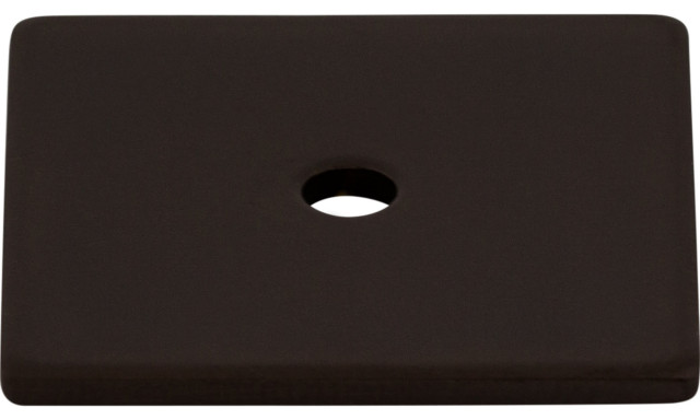 Top Knobs TK95 1-1/4 Inch Square Cabinet Knob Backplate - Oil Rubbed Bronze