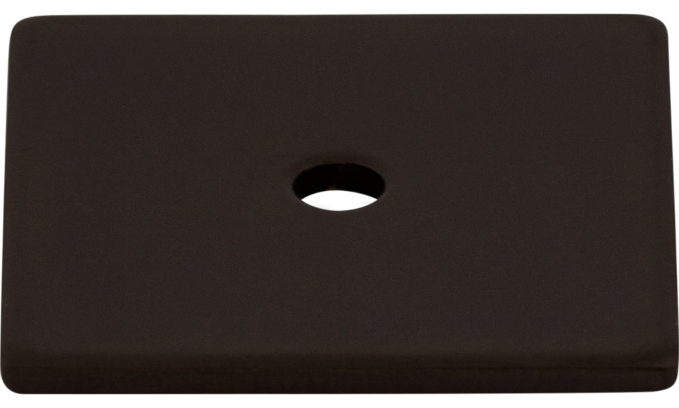 Top Knobs TK95 1-1/4 Inch Square Cabinet Knob Backplate - Oil Rubbed Bronze